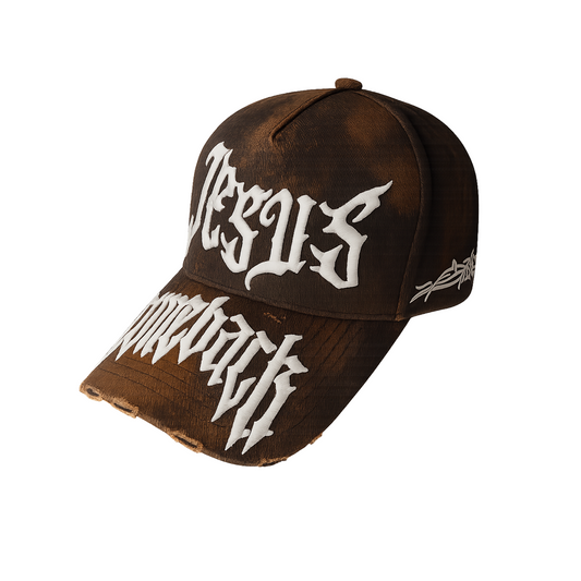 JESUS BLEACHED CAP